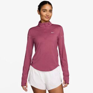 Nike Women's Swift Dri-FIT UV 1/4-Zip Running Pullover XL/Sweet Beet HQ0499 NWT